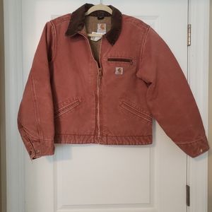 Carhartt Detriot Vintage Faded Salmon Jacket (Med.)      (WJ097 VRS)